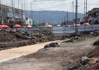 Goma : la construction d&rsquo;un caniveau à la base des embouteillages en plein centre ville