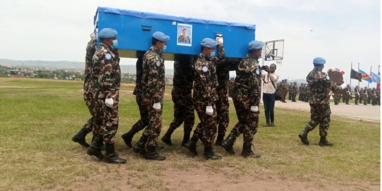 Ituri : rapatriement du corps du casque-bleu népalais tombé dans les affrontements entre CODECO et MONUSCO à Djugu