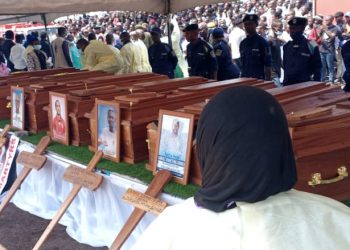 Goma : des corps des civils tués dans les manifestations anti-MONUSCO exposés au stade de l&rsquo;Unité pour les derniers hommages
