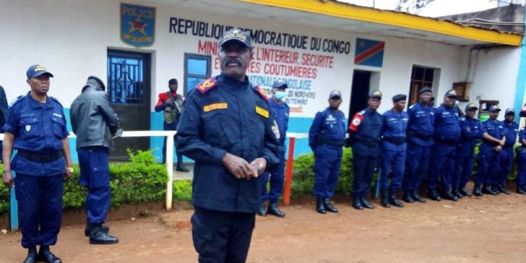 Butembo : le commissaire provincial de la Police remonte le moral des troupes après l&rsquo;évasion de Kakwangura
