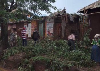 Rutshuru : une cinquantaine de maisons détruites et plusieurs champs dévastés suite à des pluies diluviennes à Kibirizi