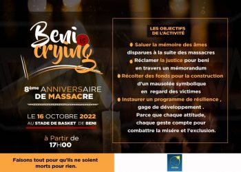 Nord-Kivu : « Beni crying », cette tribune d&rsquo;expression populaire annoncée ce dimanche à Beni