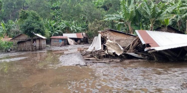 Masisi : des habitants sans abris après des pluies diluviennes à Mweso
