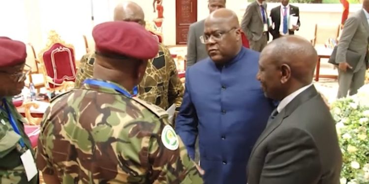 Force régionale de l&rsquo;EAC : « vous n&rsquo;êtes pas venus ici pour favoriser le M23 », (Félix Tshisekedi à Jeff Nyagah)