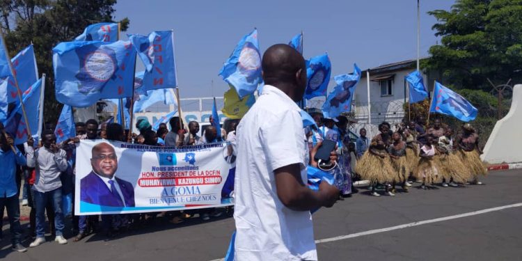 IMG-20230718-WA0011 - Agora Grands-Lacs Goma : mobilisation à l’aéroport à quelques minutes de l’atterrissage de l’honorable Simon Kazungu