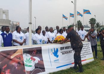 Guerre de l&rsquo;Est : le gouverneur militaire du Nord-Kivu dépose une gerbe en mémoire des victimes du Génocost
