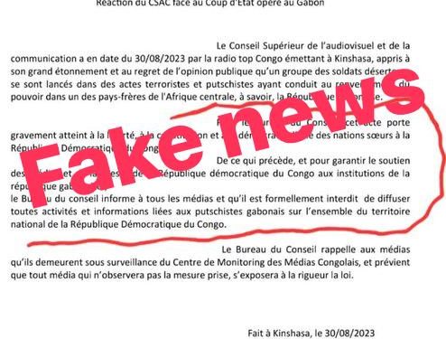 Le CSAC dément formellement l&rsquo;interdiction faite aux médias congolais de couvrir le coup d&rsquo;État au Gabon