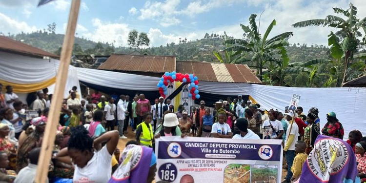 IMG-20231216-WA0005 - Agora Grands-Lacs Butembo : le candidat député provincial, l’honorable Simon Kazungu N°185 inaugure deux sources d’eau potable à Vukira et Vusigha