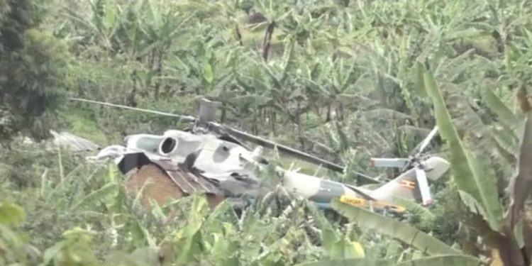 Ouganda : crash d&rsquo;un hélicoptère de combat à Ntoroko