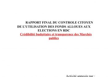 Processus électoral : dépassement budgétaire à la CENI comparativement au scrutin de 2018
