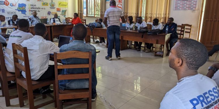Nord-Kivu : les journalistes professionnels déplacés ont réfléchi sur leur situation à l&rsquo;initiative d&rsquo;un consortium dirigé par l&rsquo;UNPC