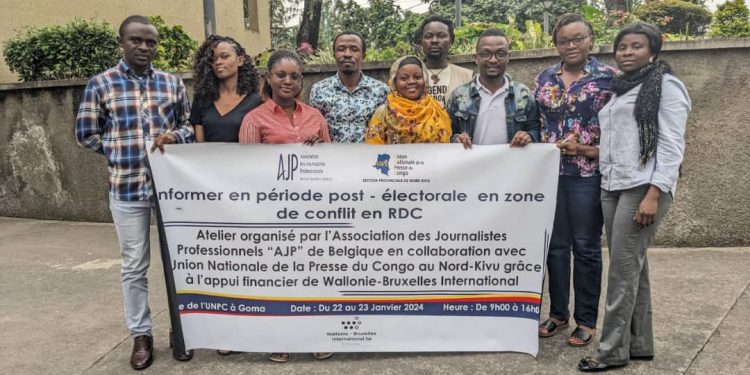Goma : une trentaine de journalistes participent à des séances de restitution sur « Informer dans les zones de conflits en période post-électorale »