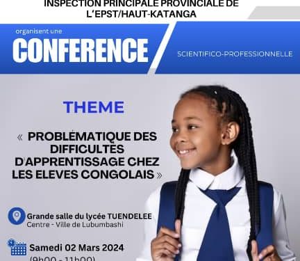 IMG-20240304-WA0007 - Agora Grands-Lacs Difficulté d’apprentissage chez les élèves Congolais : quelles responsabilités pour les psychologues éducateurs ?