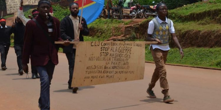 IMG-20240306-WA0060 - Agora Grands-Lacs Guerre du M23/RDF : à Butembo, le conseil de la jeunesse dans la rue pour soutenir la lutte contre l’insécurité