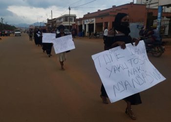 8 mars à Butembo : les femmes du mouvement « Nzenge Amani » manifestent pour la paix et la sécurité en RDC