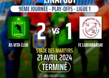 Linafoot-ligue1: l&rsquo;As Vita club renoue avec le succès après une disette