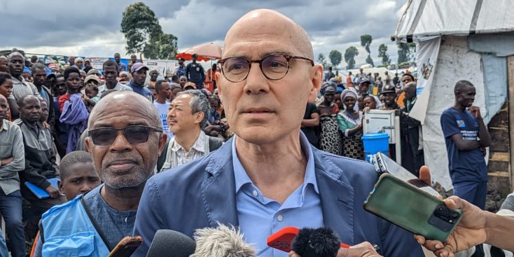 Guerre du M23/RDF : « Quelquefois, j&rsquo;ai aussi l&rsquo;impression qu&rsquo;on oublie la situation ici » (Volker Turk)