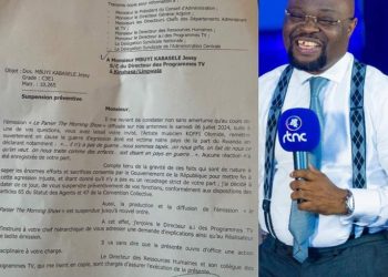 Pour « Nous sommes tapés » de Koffi Olomide, le journaliste Jessy Kabasele suspendu « préventivement » de la RTNC
