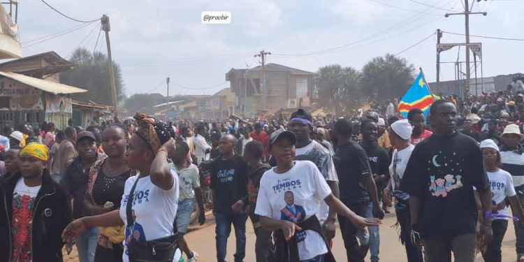 Butembo : des habitants en direction de Musienene pour décrier l&rsquo;avancée du M23