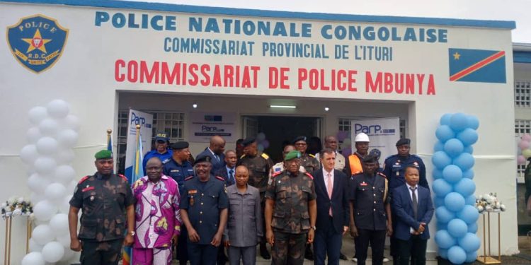 Bunia : inauguration de trois bâtiments administratifs du commissariat de la police