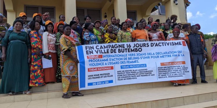 Campagne de 16 jours d&rsquo;activisme contre les VBG : un taux de réussite de 90 % atteint à Butembo !