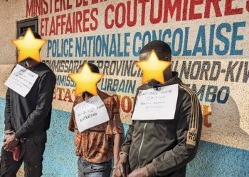 Insécurité à Butembo : la PNC présente trois présumés bandits dont un militaire