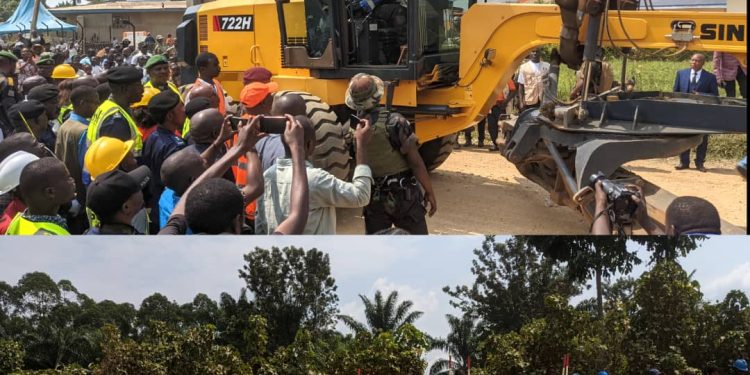 Beni : la réhabilitation de la route Kamango-Mbau officiellement lancée