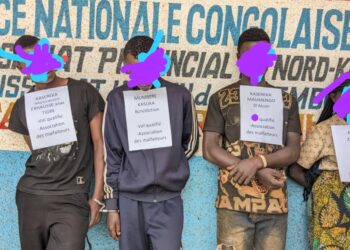 Insécurité à Butembo : présentation de quatre présumés bandits à la mairie