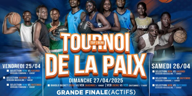 « Tournoi de la paix » de Basketball : les deux sélections de Kasindi rejoindront Beni ce vendredi