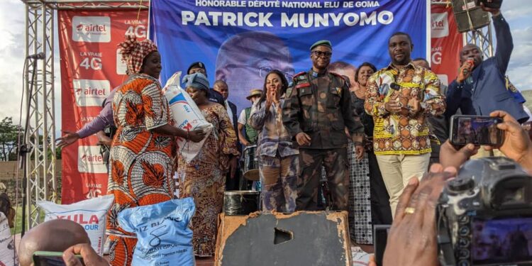 Beni : retour sur images de la caravane humanitaire de Patrick Munyomo en faveur des déplacés de Goma et Bukavu