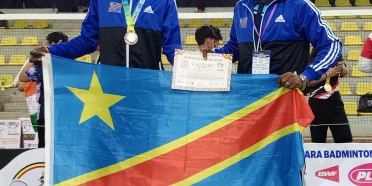 La RDC remporte une médaille de bronze et une qualification continentale au Tournoi international de Para-Badminton en Ouganda
