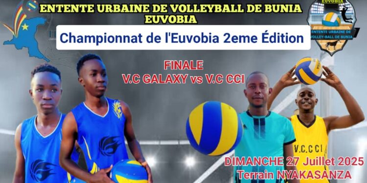 Entente urbaine de Volleyball : VC Galaxy et CCI se disputent la finale au stadium de Nyakasanza