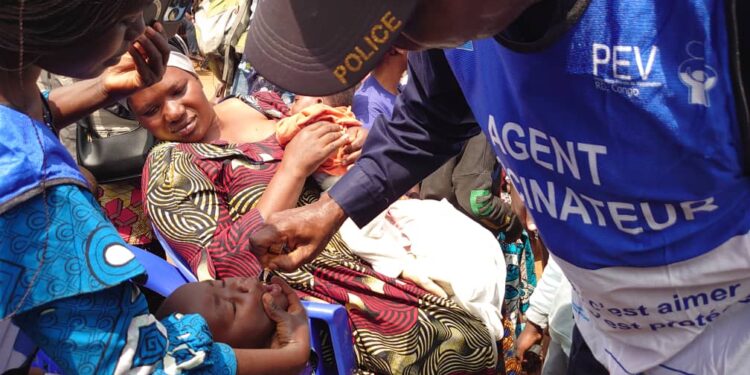 Nord-Kivu : succès de la première phase de la campagne de vaccination contre la poliomyélite