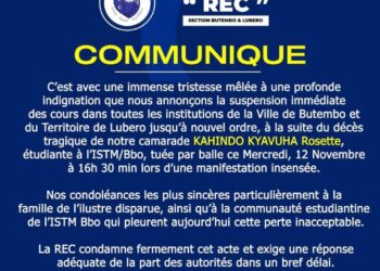 Butembo-Lubero : la REC suspend les cours après la mort d’une étudiante de l’ISTM