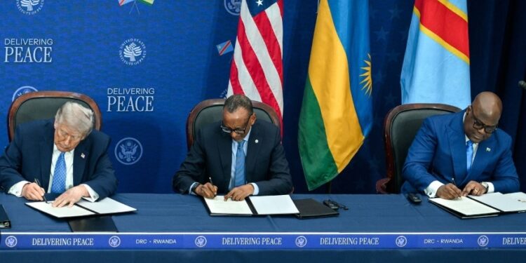 RDC : Félix Tshisekedi évoque « enfin » l&rsquo;accord de Washington
