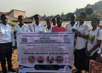 Beni : la COCEB lance une compagne contre la drogue en milieu scolaire