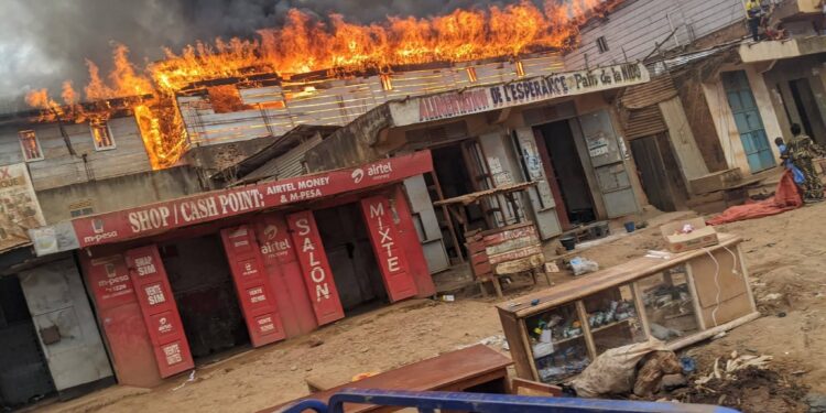 Butembo : plusieurs biens réduits en cendres dans un incendie criminel