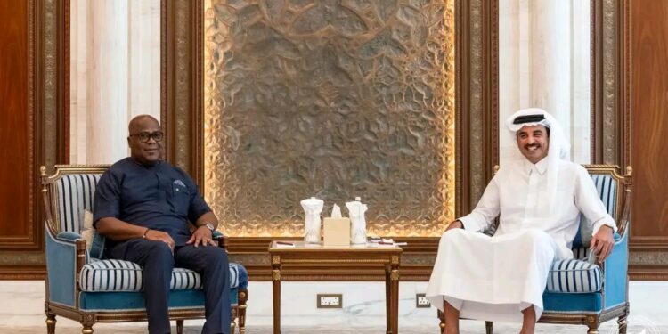 IMG-20260402-WA0008 - Agora Grands-Lacs Entre la guerre dans l’Est de la RDC et le conflit au Moyen-Orient, rencontre au sommet entre Tshisekedi et Cheikh Tamin
