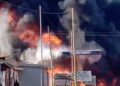 Bunia : un incendie consume une station-service