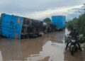 Ituri : un camion de marchandises se renverse dans la plaine de Kasenyi