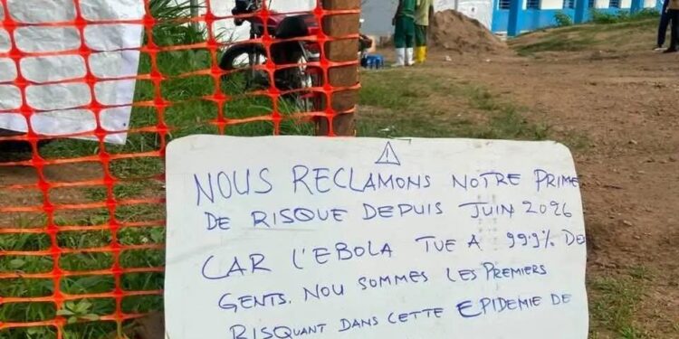 Ebola en Ituri : le personnel soignant reclame encore sa prime